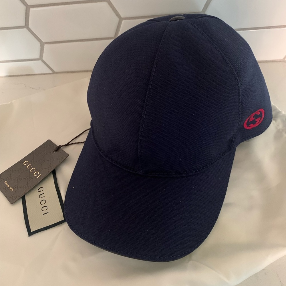 Gucci Hat Bas Pafod Baseball Cap Blue